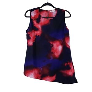 Calvin Klein Tie Dye Assymetrical Blouse
